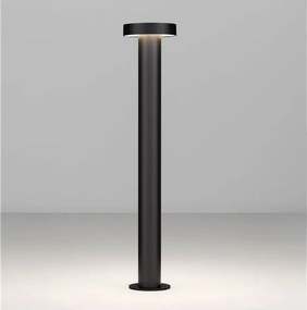 Stalp exterior IP65 LED 3000K GONG negru H-60cm