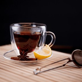 Ceaşcă termorezistentă Heart cu farfurie, 2 buc., în formă de inimă, 150 ml, HOTCOOL TYP 5