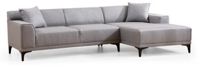 Canapea de colț Petra R Corner - Light Grey