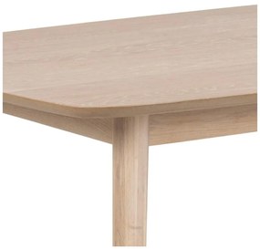 Masă dining cu baza din lemn de stejar Actona Nagano, 150 x 80 cm