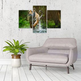 Tablou cu trigrul fugind (90x60 cm)