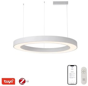 Lustră LED dimabilă Immax NEO 07214L  PASTEL LED/68W/230V alb 95cm Tuya + telecomandă