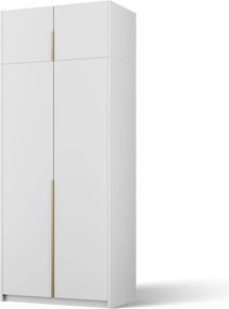 Dulap Bregma II Hinged with Top Extension – 100x58x250 cm – Alb – Bregma II Hinged Dulap with Top Extension – Varianta 2
