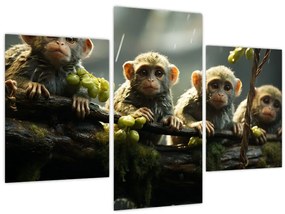 Tablou - Maimuțe (90x60 cm)