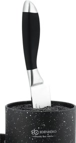 Suport pentru cutite si tacamuri Edenberg EB-5105B, 22x20 cm, Pana la 10 cutite, 2 compartimente, Usor de curatat, Acoperire moale, Negru