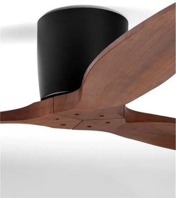 Ventilator de tavan cu telecomanda NINEMIA negru/dark wood