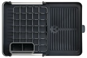 Scurgător de vase gri închis ajustabil din oțel inoxidabil 36x32 cm Extend Steel – Joseph Joseph