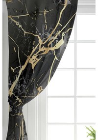 Draperii negre-aurii 2 buc. 140x260 cm – Mila Home