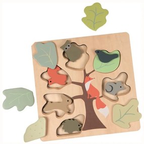Puzzle din lemn vulpita, Egmont toys