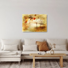 Tablou pe sticlă - Dispoziție de toamnă (70x50 cm)