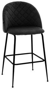 Scaun Bar Kimbro Catifea Negru