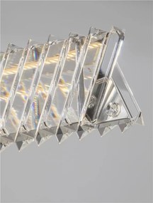 Lustra suspendata LED, cristale sticla ARIETTA