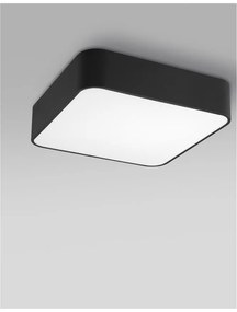 Plafoniera design modern 36x36cm Ragu negru NVL-866602