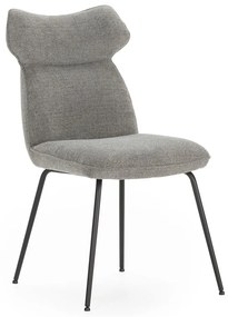 Scaune de dining gri 2 buc. Dara – Marckeric