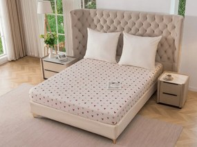 Cearsaf din microfibra SOFHEARTS crem 90x200 cm