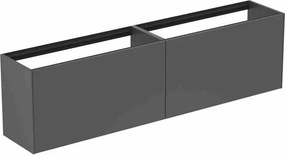 Dulap baza suspendat Ideal Standard Atelier Conca 2 sertare 200 cm antracit mat