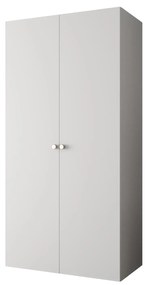 Dulap de haine 100 cm Parna 1 (alb + Argintiu). 1125858