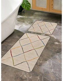 Covorașe de baie bej 2 buc. 60x100 cm – Mila Home