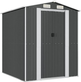 vidaXL Șopron de grădină, antracit, 192x191x223 cm, oțel galvanizat