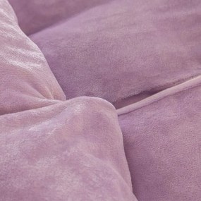 decoDoma Lenjerie de pat din micropluş violet