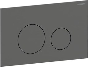 Clapeta actionare dubla rezervor wc, negru crom periat, Geberit Sigma40 Sticla neagra