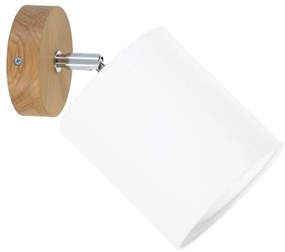 Spot-Light 56744174 - Aplică de perete cu spot APRILLIA 1xE27/25W/230V, stejar alb