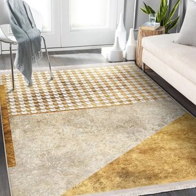 Covor bej-auriu de tip traversă 80x200 cm – Mila Home