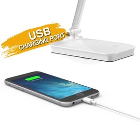 Lampă LED dimabilă de masă cu port USB ONLI DESKI LED/7W/230V 4000K alb