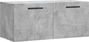 vidaXL Dulap de perete, gri beton, 80x36,5x35 cm, lemn compozit