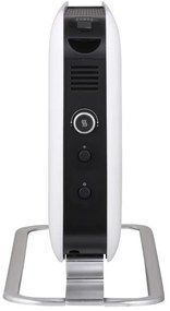 Convertor electric podea Mill SG2000LED, 2000W, 3 trepte, Ventilator integrat, Functionare silentioasa, Margini rotunjite, Termostat, Afisaj LED, Alb/Negru