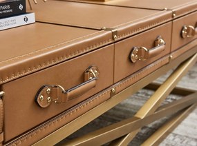 Masuta LUX design italian Cowhide camel