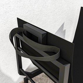 Outsunny Suport pentru Lemne Capacitate 50 kg cu Geantă de Transport Detașabilă Negru | Aosom Romania