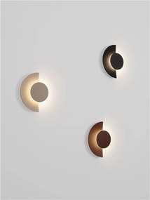 Aplica perete exterior lumina indirecta IP54 LED 2700K Gloo corten