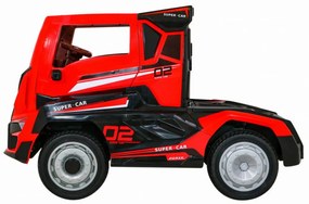 Camion Electric cu acumulator pentru copii NOVOKIDS™ Super Trailer , Roti din Cauciuc EVA, Max 30 kg , Usi cu deschidere , Baterie12V, 2 Viteze,
