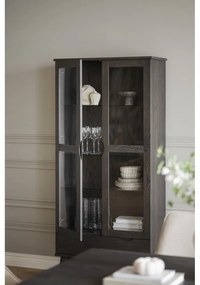 Vitrină maro cu aspect de lemn de stejar 82x185 cm Filippa – Rowico