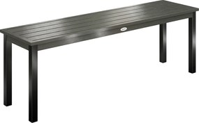 Outsunny Bancă de grădină cu 2 locuri, 130x34x43 cm, gri | Aosom Romania
