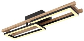 Plafoniera LED design modern ILLA negru, maro 69x36,5cm