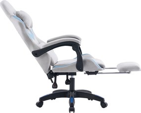 Scaun de birou/gaming, gri/albastru, ZODIA