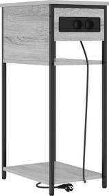 vidaXL Dulap de noapte Gri Sonoma 41 x 28 x 76 cm Lemn compozit