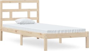 vidaXL Cadru de pat, 90x200 cm, lemn masiv de pin
