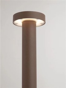 Stalp exterior IP65 LED 3000K GONG corten H-60cm