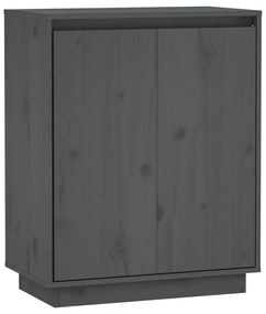 813347 vidaXL Servantă, gri, 60x34x75 cm, lemn masiv de pin