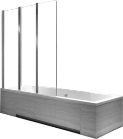 Paravan de cada pliabil Rea Agat-3 crom 120x140 cm mobil