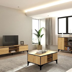 Masuta cafea Susana living culoare nuc deschis 90 cm