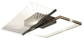 Lustra LED Cu Telecomanda, Elit's Raina, 62W, Negru-Gold