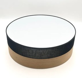 Plafonieră LED SIRJA WOOD LED/36W/230V d. 45 cm negru/stejar