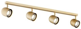 Plafoniera cu 4 spoturi design modern Isola auriu