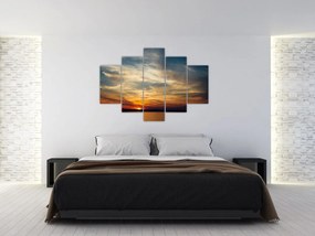Tablou cu apus de soare (150x105 cm)