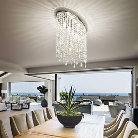 Ideal lux - Plafoniera de cristal 3xE14/40W/230V