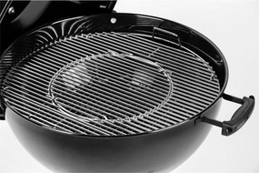Gratar pe carbuni Weber Master Touch WB 14701004, 57 cm, Otel inoxidabil, Reglare flux de aer, 2 roti gumate, Termometru incorporat, Negru